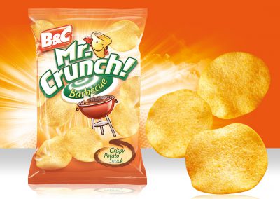 Crispy Potato Snack MR CRUNCH! Rounded Barbecue